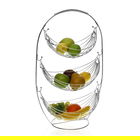Cos cu 3 niveluri pentru fructe Versa, 36 x 27 x 59 cm, metal