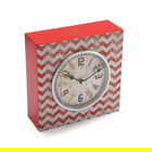 Ceas de masa Paige, Versa, 23x10x23 cm, lemn, multicolor