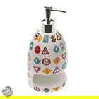 Dozator pentru detergent de vase cu suport pentru burete Trafico, Versa, Ø10x21.5 cm, ceramica
