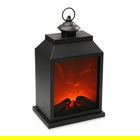 Decoratiune luminoasa Lamp, Versa, 22x16x27 cm, metal/catifea
