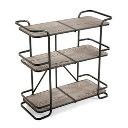 Etajera cu 3 rafturi Viggo, Versa, 81x35.5x80 cm, lemn