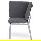 Element colt, Collodi, L.61 l.61 H.92.5 cm, inox, gri/natur