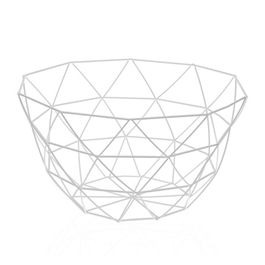 Cos pentru fructe Eliot, Versa, 27 x 27 x 13 cm, fier, alb