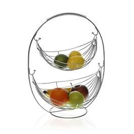 Cos fructe etajat cu 2 niveluri Frutero V1, Versa, 36 x 27 x 45.5 cm, otel