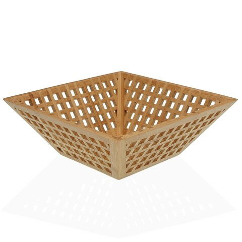 Cos pentru fructe Bamboo, Versa, 28 x 28 x 9.8 cm, bambus