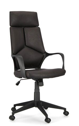 Scaun de birou Damon, Bizzotto, poliester, negru