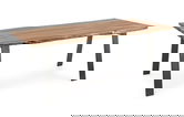 Masa Aron, Bizzotto, 200 x 95 x 77 cm, lemn de salcam/otel