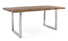 Masa Osbert, Bizzotto, 180 x 90 x 77 cm, lemn de salcam/inox