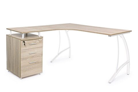 Birou Kavita, Bizzotto, 151.5 x 55 x 76 cm, otel/MDF