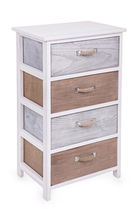 Comoda Meredith, Bizzotto, 40 x 29 x 73 cm, lemn de paulownia
