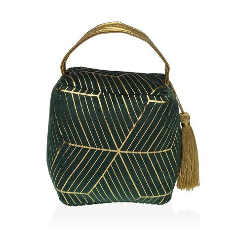 Opritor pentru usa Gold Green, Versa, 16 x 13 x 18 cm, textil, verde
