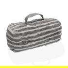 Opritor pentru usa Grey Striped, Versa, 24 x 9 x 11 cm, poliester, gri