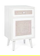 Noptiera Montiel, Bizzotto, 66 x 30 x 64.5 cm, lemn de pin/MDF/bumbac