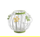 Suport pentru lumanare, Bizzotto, Amelie, 14 x 14 x 11.5 cm, otel/sticla, multicolor