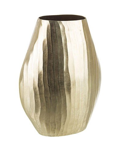 Vaza Chisel, Bizzotto, 24x11x32 cm, aluminiu