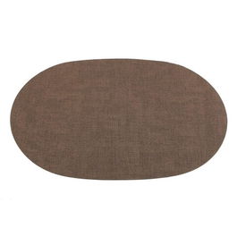 Suport pentru farfurie Reversible, cu doua fete, Versa, 30 x 43 cm, piele ecologica, maro