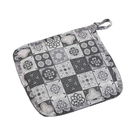 Suport pentru vase fierbinti Mandala Black, Versa, 20 x 20 cm, textil,