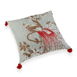 Perna decorativa Bird Green, Versa, 45 x 45 cm, poliester