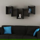 Raft pentru perete Bat, Decortie, 151x20x64 cm, antracit