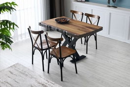 Masa dining extensibila, Nmobb, Otto, 130/190 x 77 x 80 cm, mdf, nuc