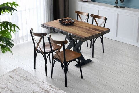 Masa dining extensibila, Nmobb, Otto, 130/190 x 77 x 80 cm, mdf, nuc