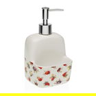 Dozator detergent lichid cu suport burete Strawberry, Versa, 10.5 x 9.4 x 17.8 cm, ceramica