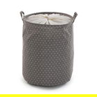 Cos pentru rufe Stars, Versa, 38 x 38 x 48 cm, poliester, gri