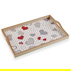 Tava pentru servire Sweet Hearts, Versa, 45 x 30 x 5 cm, MDF