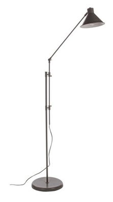 Lampadar Essential, Bizzotto, 75 x 35 x 195 cm, E14, 1 x 40W, metal, gri
