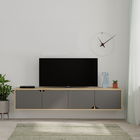Comoda TV, Decortie, Spark, 180 x 35 x 35.6 cm, pal melaminat, antracit/stejar