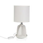 Lampa de masa Adam, Versa, 13 x 10.5 x 29 cm, 1 x E14, 25W, ceramica, alb