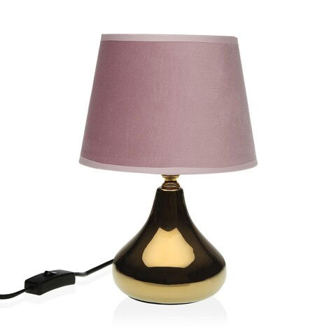 Lampa de masa Bloom, Versa, 20 x 33 cm, 1 x E14, 40W, ceramica, roz