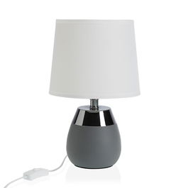 Lampa de masa Olson, Versa, 18 x 29 cm, metal, gri