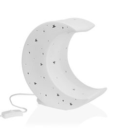 Lampa de masa Moon, Versa, 19.6 x 10.6 x 20.6 cm, 1 x E14, portelan
