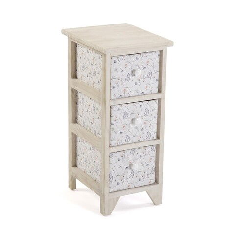 Organizator baie cu 3 cosuri Lili, Versa, 30 x 25 x 56 cm, MDF