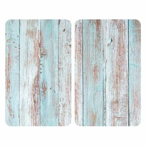 Set 2 protecții universale pentru aragaz, Wenko Blue Wood