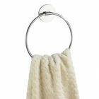 Suport prosoape Wenko Ring, Turbo-Loc®, Wenko, 19.5 x 17 cm, inox, argintiu