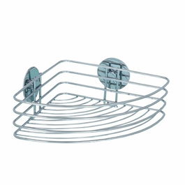 Polita de colt pentru baie, Turbo-Loc®, Wenko, 20 x 26.5 x 10.5 cm, inox, argintiu