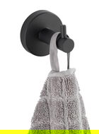 Carlig cu montare pe perete Bosio, Wenko, 5.5 cm, inox, negru