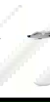 Perie pentru toaleta cu suport, Wenko, Brasil White, 10 x 37 cm, plastic, alb