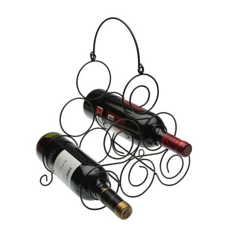 Suport pentru sticla de vin Clayton, Versa, 27.5 x 16.5 x 32 cm, metal