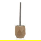 Perie pentru toaleta cu suport Amanda, Versa, 11.2 x 11.2 x 37 cm, polirasina, bej