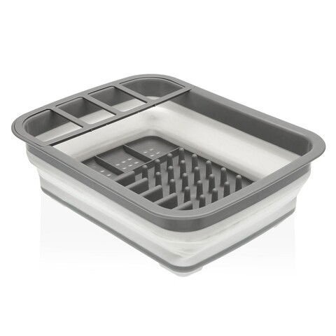 Scurgator de vase pliabil Moss, Versa, 37.5 x 29.3 x 11.5 cm, polipropilena, gri/alb