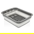 Scurgator de vase pliabil Moss, Versa, 37.5 x 29.3 x 11.5 cm, polipropilena, gri/alb