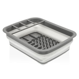 Scurgator de vase pliabil Moss, Versa, 37.5 x 29.3 x 11.5 cm, polipropilena, gri/alb