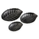 Platou decorativ / decoratiune pentru centrul mesei Bay Leaves, Versa, 18 cm/24.5 cm/30 cm, MDF