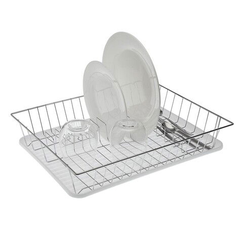 Scurgator de vase Olsen, Versa, 43 x 34.5 x 8 cm, fier/polipropilena, alb