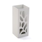Suport pentru umbrele Leaves, Versa, 22 x 22 x 48 cm, MDF, alb
