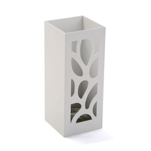 Suport pentru umbrele Leaves, Versa, 22 x 22 x 48 cm, MDF, alb
