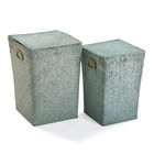 Set 2 cosuri pentru depozitare Marine, Versa, 35 x 35 x 50 cm, alge marine impletite, verde